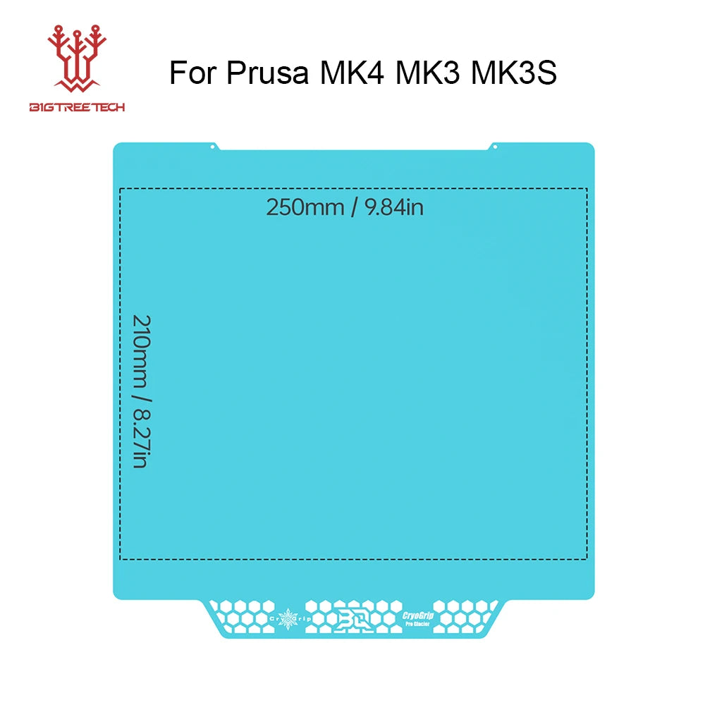 BIQU Panda Build Plate CryoGrip Pro Coating No Clog Spring Steel Double-sided for BambuLab Voron Kobra Ender K1 MAX 3D Printer