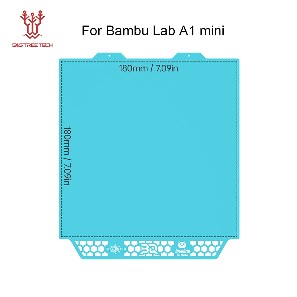 BIQU Panda Build Plate CryoGrip Pro Coating No Clog Spring Steel Double-sided for BambuLab Voron Kobra Ender K1 MAX 3D Printer