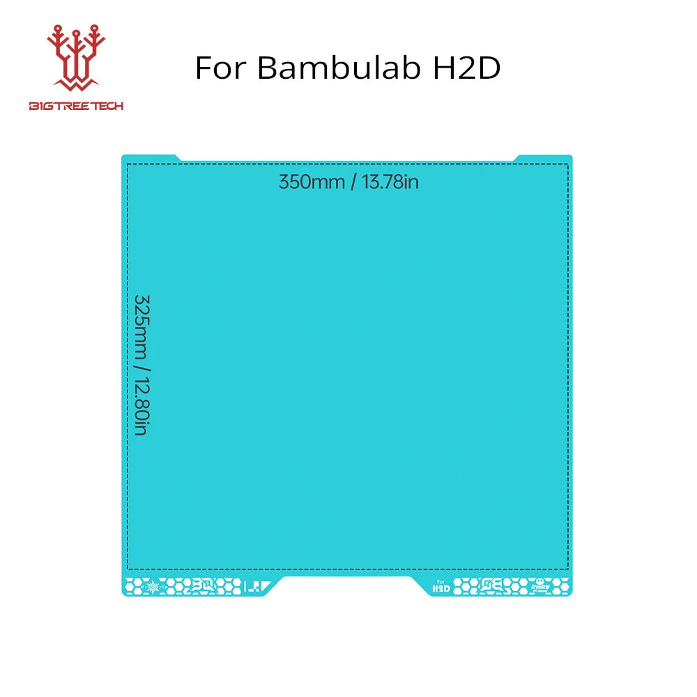 BIQU Panda Build Plate CryoGrip Pro Coating No Clog Spring Steel Double-sided for BambuLab Voron Kobra Ender K1 MAX 3D Printer