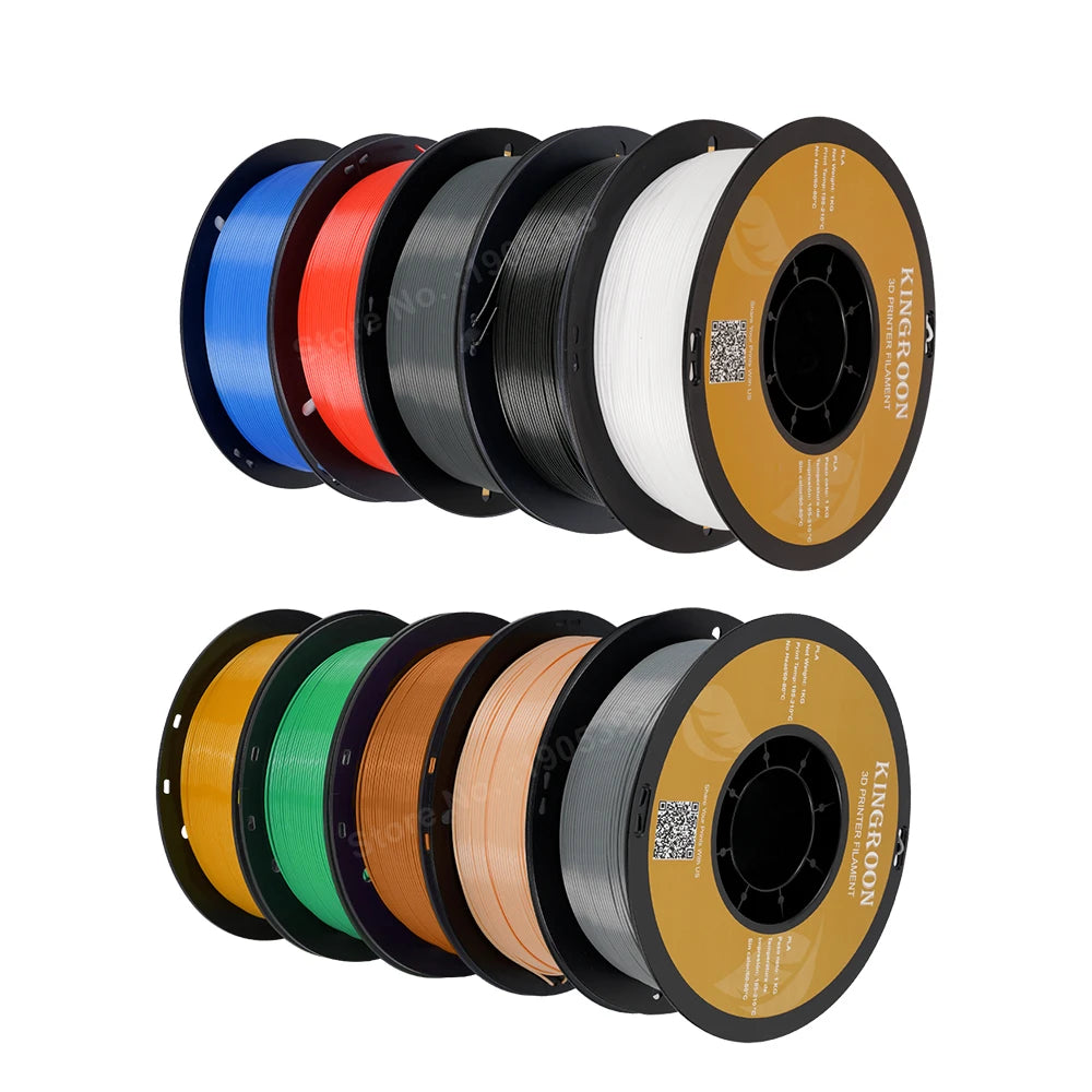 KINGROON PLA Filament 1.75mm 5/10KG pla Plastic For 3D Printer, Standard 1kg/roll 3D Printing Filaments Mix Color Local Shipping