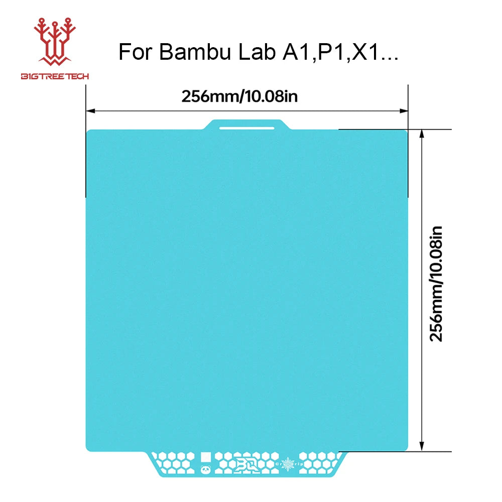 BIQU Panda Build Plate CryoGrip Pro Coating No Clog Spring Steel Double-sided for BambuLab Voron Kobra Ender K1 MAX 3D Printer