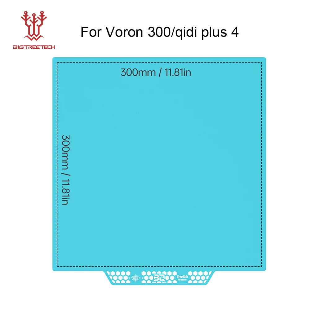 BIQU Panda Build Plate CryoGrip Pro Coating No Clog Spring Steel Double-sided for BambuLab Voron Kobra Ender K1 MAX 3D Printer