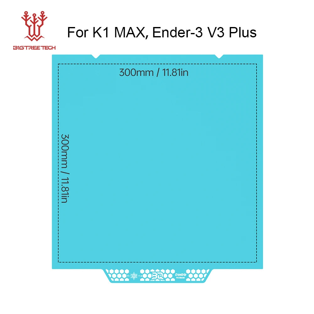 BIQU Panda Build Plate CryoGrip Pro Coating No Clog Spring Steel Double-sided for BambuLab Voron Kobra Ender K1 MAX 3D Printer
