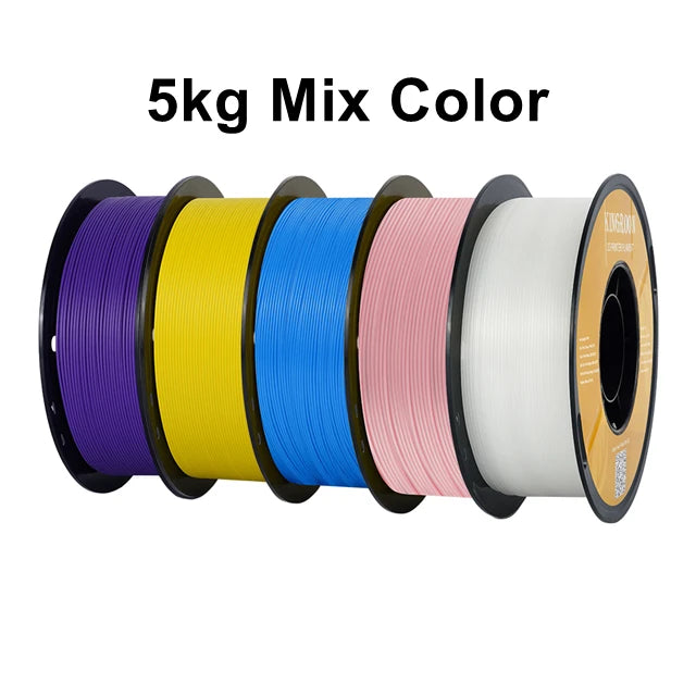 KINGROON PLA Filament 1.75mm 5/10KG pla Plastic For 3D Printer, Standard 1kg/roll 3D Printing Filaments Mix Color Local Shipping