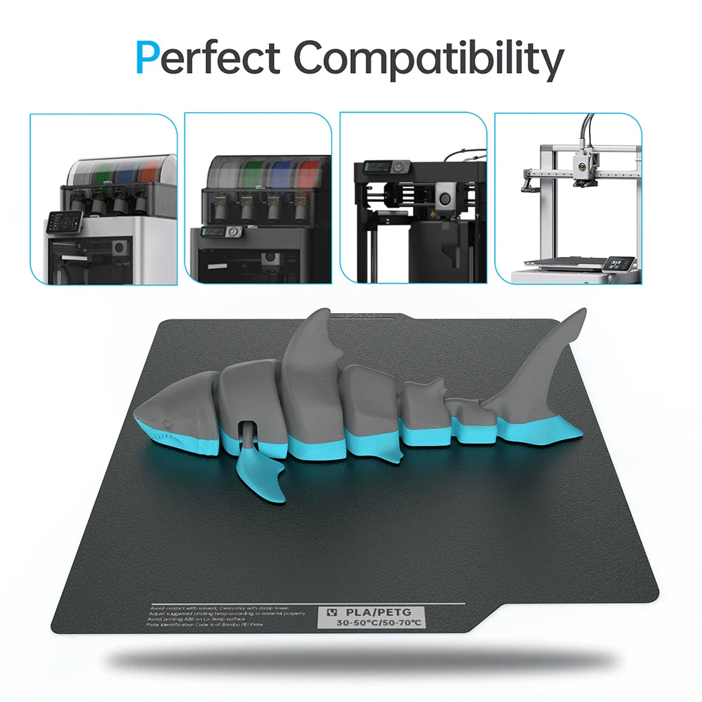 BIQU Panda Build Plate CryoGrip Pro Coating No Clog Spring Steel Double-sided for BambuLab Voron Kobra Ender K1 MAX 3D Printer